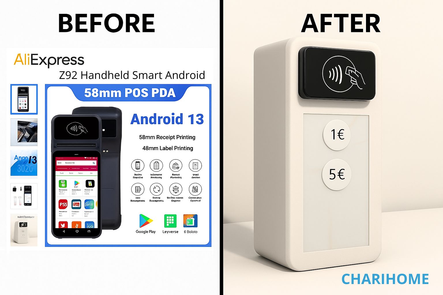 ChariHome kiosk with contactless payment - simple and intuitive church donation system